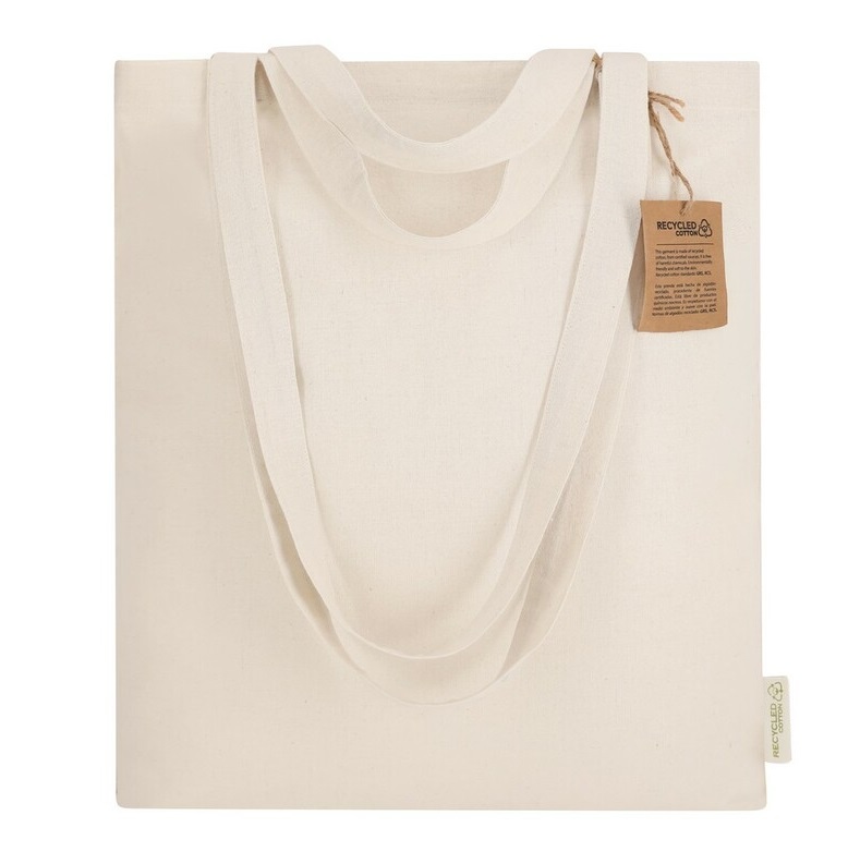 Cotton Bag with Long  Handles and Bottom for Printing